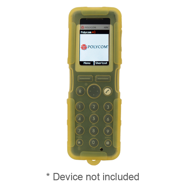 Ruggedized Healthcare Grade Silicone Case (ONLY) fits Spectralink 75-Series (7520/7540) Wireless IP Phone, YELLOW