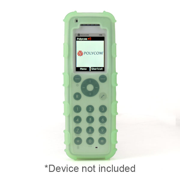 Ruggedized Healthcare Grade Silicone Case (ONLY) fits Spectralink 7740/7720 (Polycom Kirk 7040/7020) DECT Handset, GREEN