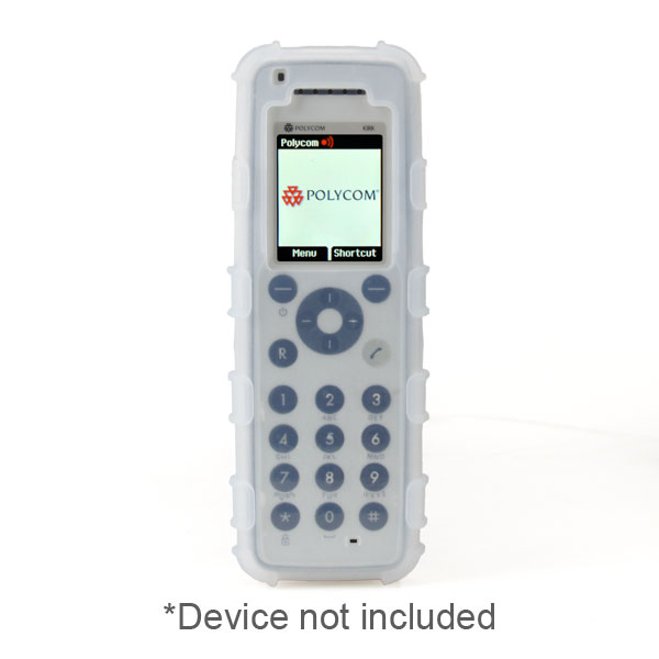 Ruggedized Healthcare Grade Silicone Case (ONLY) fits Spectralink 7740/7720 (Polycom Kirk 7040/7020) DECT Handset, CLEAR