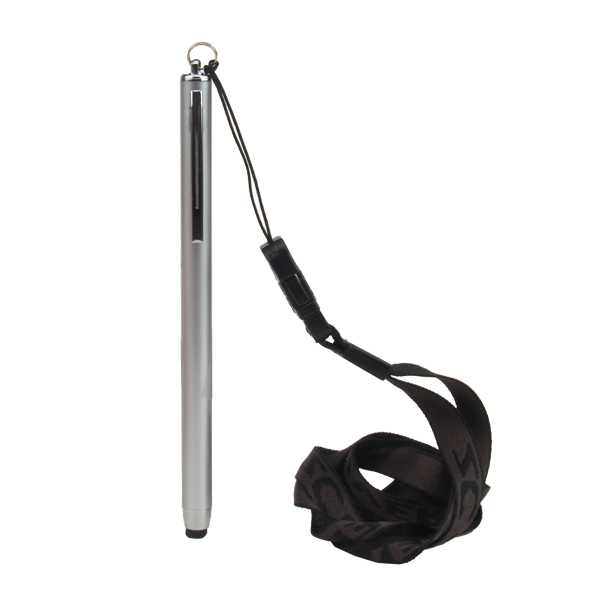 zCover TIPTOP Stylus for touch screen and signing applications, Stylus with Lanyard, SILVER