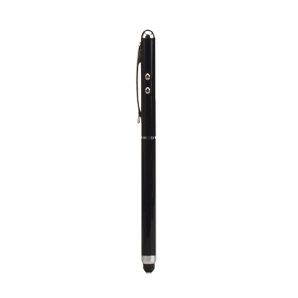 zCover TIPTOP Stylus for touch screen and signing applications, Stylus with Laser Pointer & Flash Light, BLACK