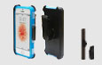 Ruggedized Silicone Case w/Clam Shell + Holster w/Universal Belt Clip