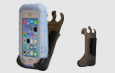 Back Open Ruggedized Healthcare Grade Silicone Case w/Fixed Low Profile Clip Holster