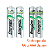 for Rechargeable AA or AAA Battery