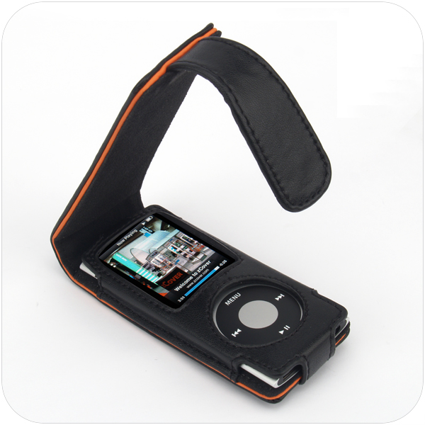 zCover Lamb Leather Case fits Apple iPod nano 4th Gen, Black